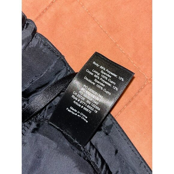 Babaton Aritzia  Black High Rise  Wide-Leg Culottes Pants Size 4 Womens - Picture 9 of 10